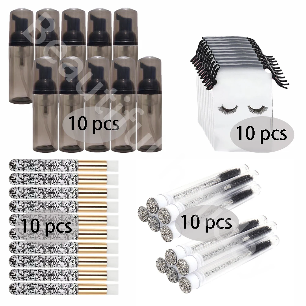 Soap Making Utensils - 40 adet/Set köpük şişesi fırça 60ML