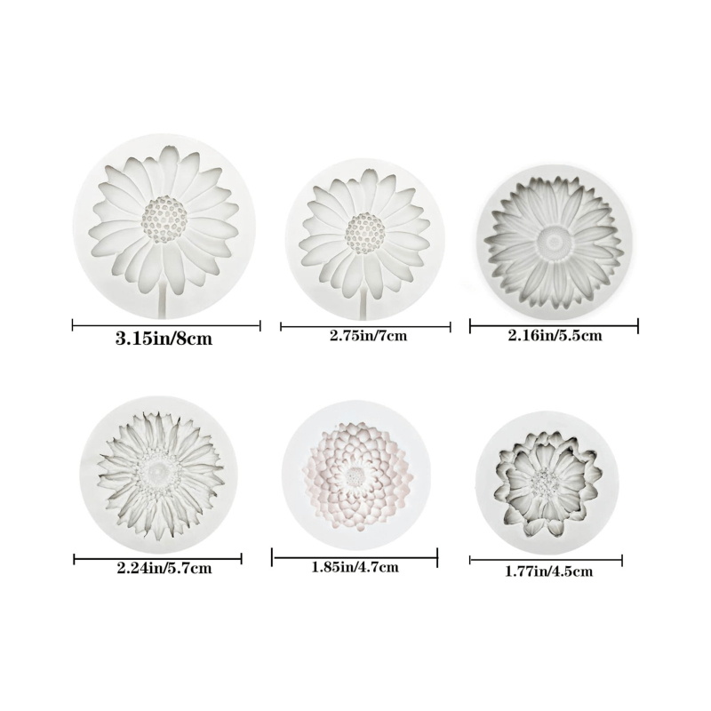 6 Parça, Ayçiçeği Papatya Sili - Soap Making Utensils incelemesi ve fiyatı