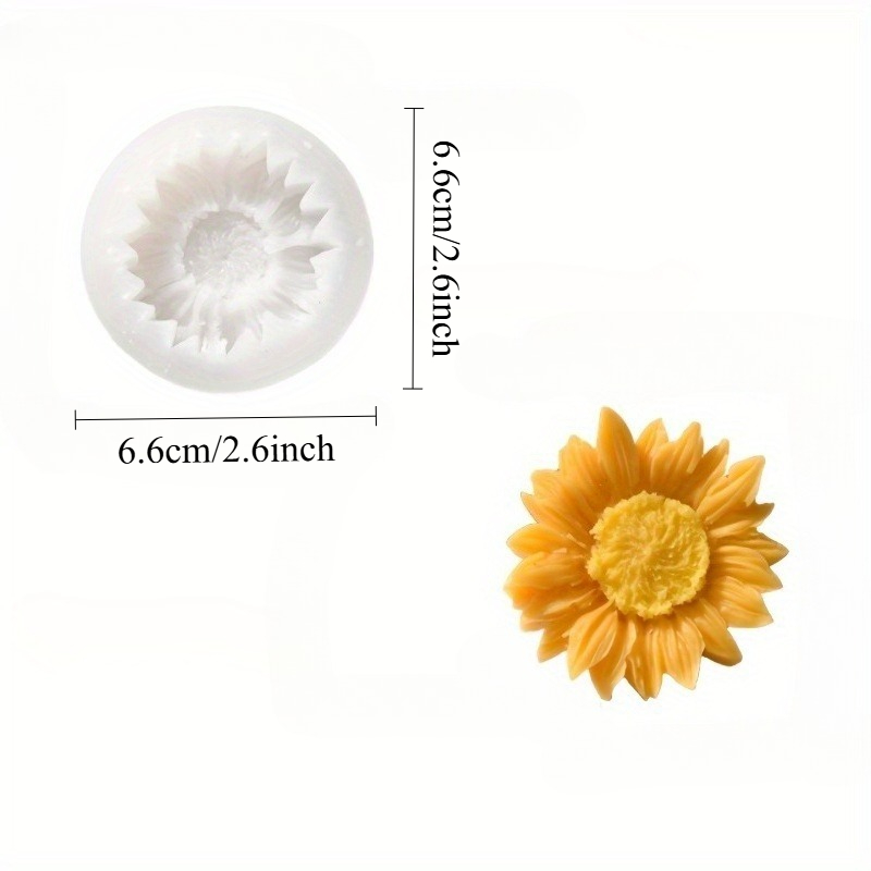 Canlı Renkli 3D Ayçiçeği Silik - Soap Making Utensils incelemesi ve fiyatı
