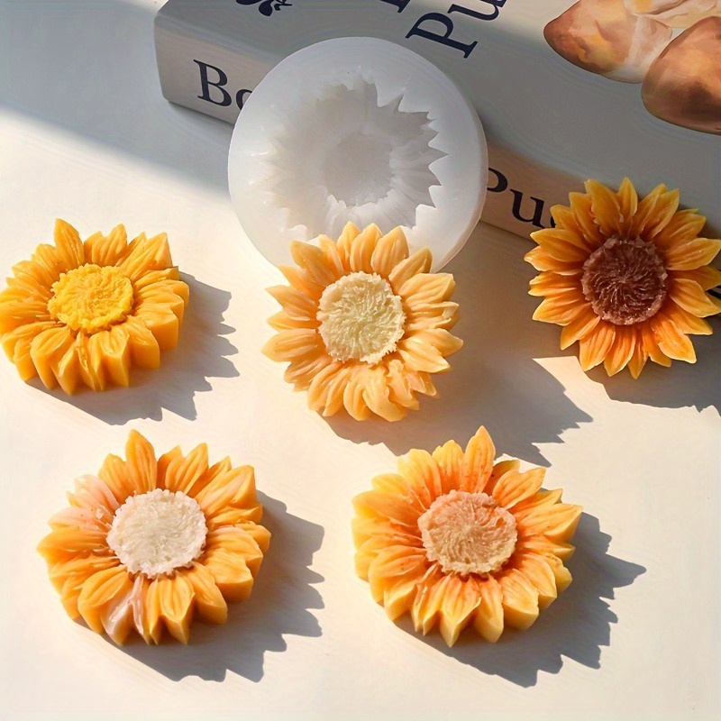 Canlı Renkli 3D Ayçiçeği Silik - Soap Making Utensils incelemesi ve fiyatı